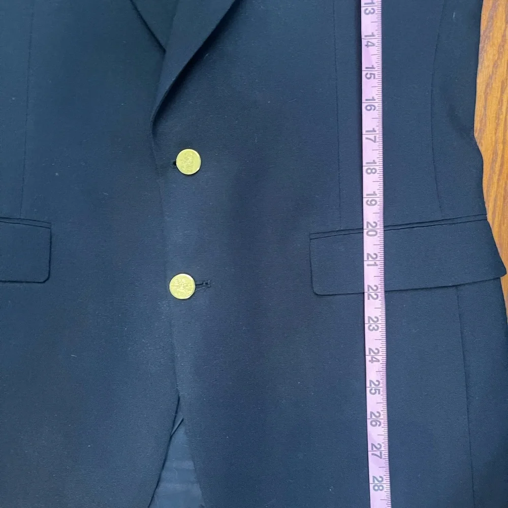 Stafford Men's Black Suit Jacket with Gold Buttons - Picture 5 of 6